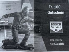 100 CHF Garage Bosch Service Gutschein
