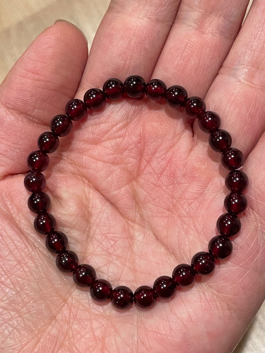 Bracciali & Braccialetti: Granat-Armband 7mm – Nuovo e nell'imballaggio originale da Schiers venduto da sisikristall