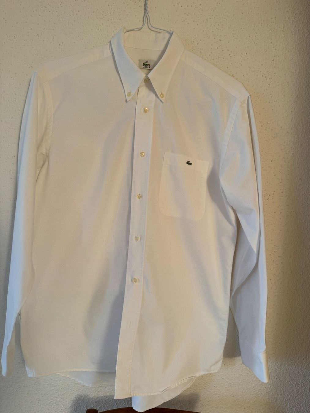 Lacoste Camicie: Lacoste Regular Fit Hemd weiss – Usato da Zumikon venduto da Camcam5678