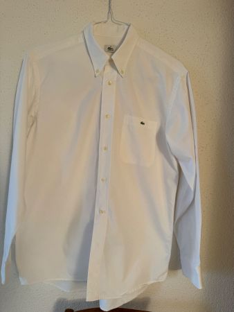 Lacoste Regular Fit Hemd weiss