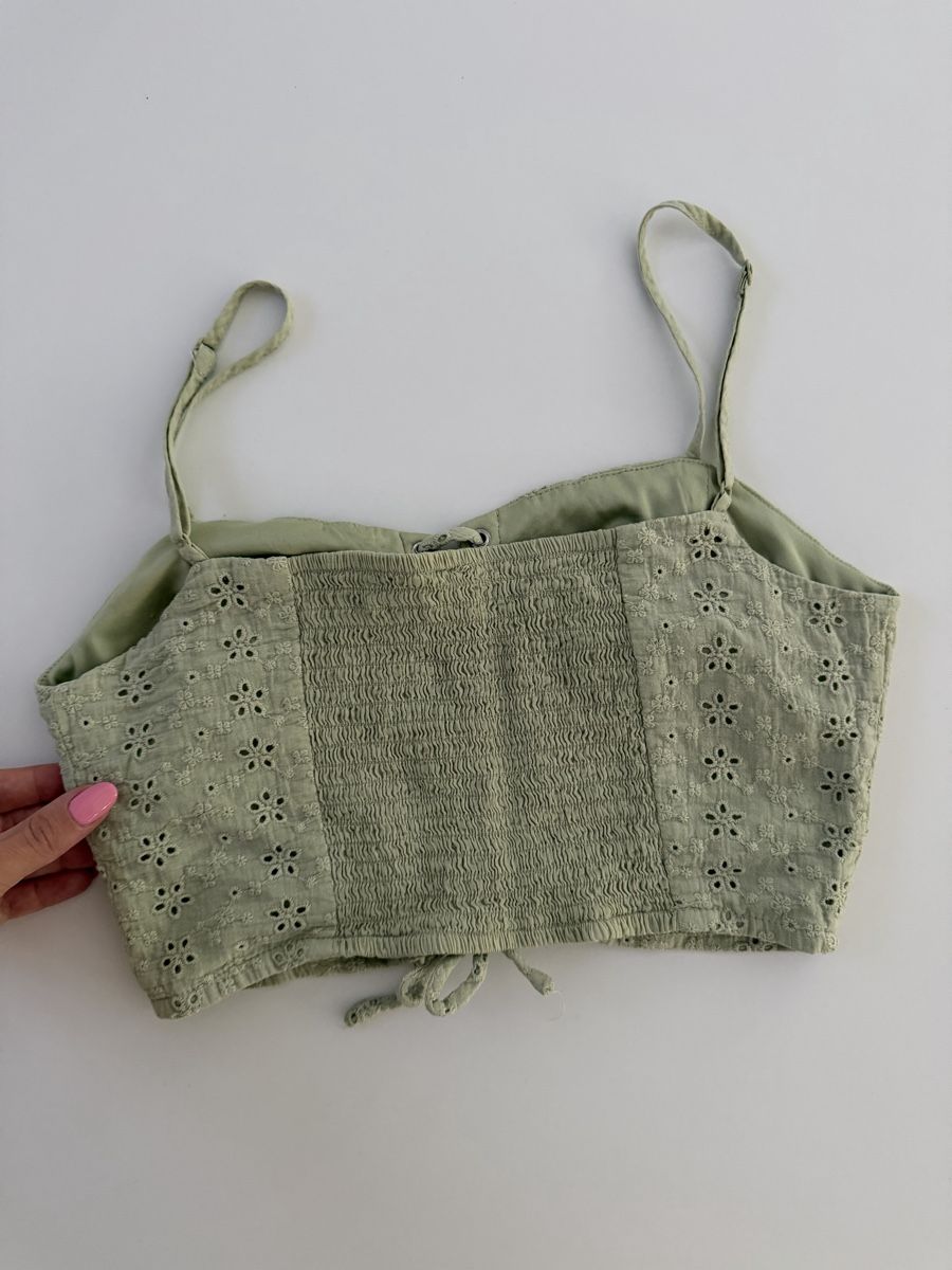Top: Crop Top Damen hellgrün Grösse XXS – Nuovo (secondo la descrizione) da Gränichen venduto da Domsiiiii 3