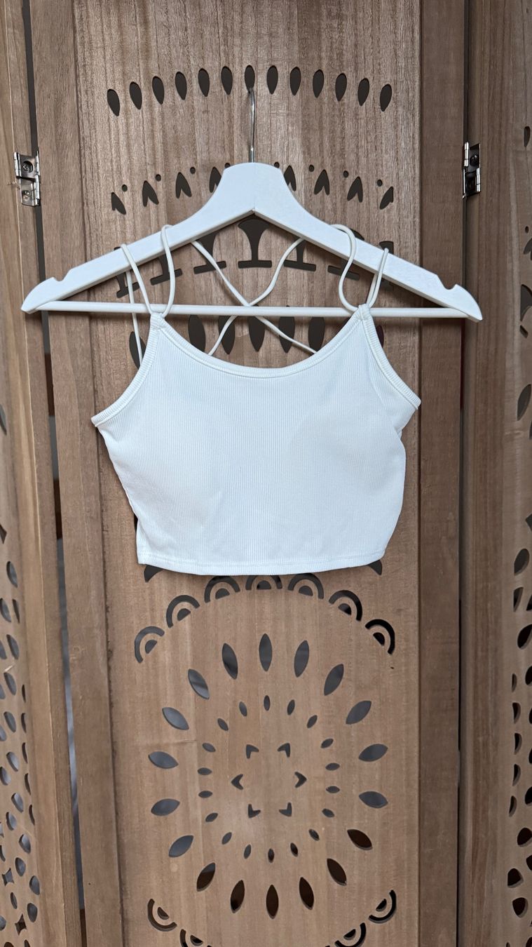 Tops: Weisses Trägertop – Neuf (Voir description) à Riedern par leoni_m