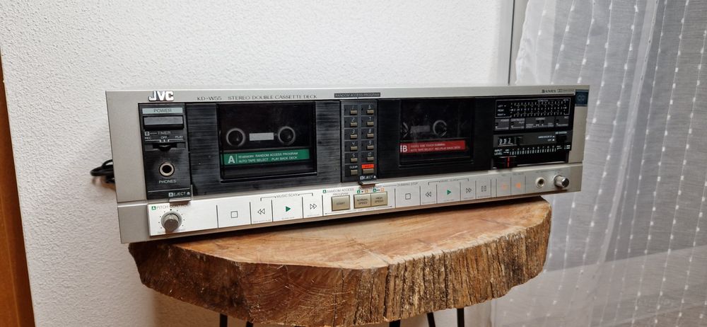 PLATINE HI-FI TAPE K7 JVC TD-W110 Stereo Double Cassette Deck (1987