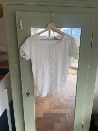 T-shirt Massimo Dutti blanc, taille S