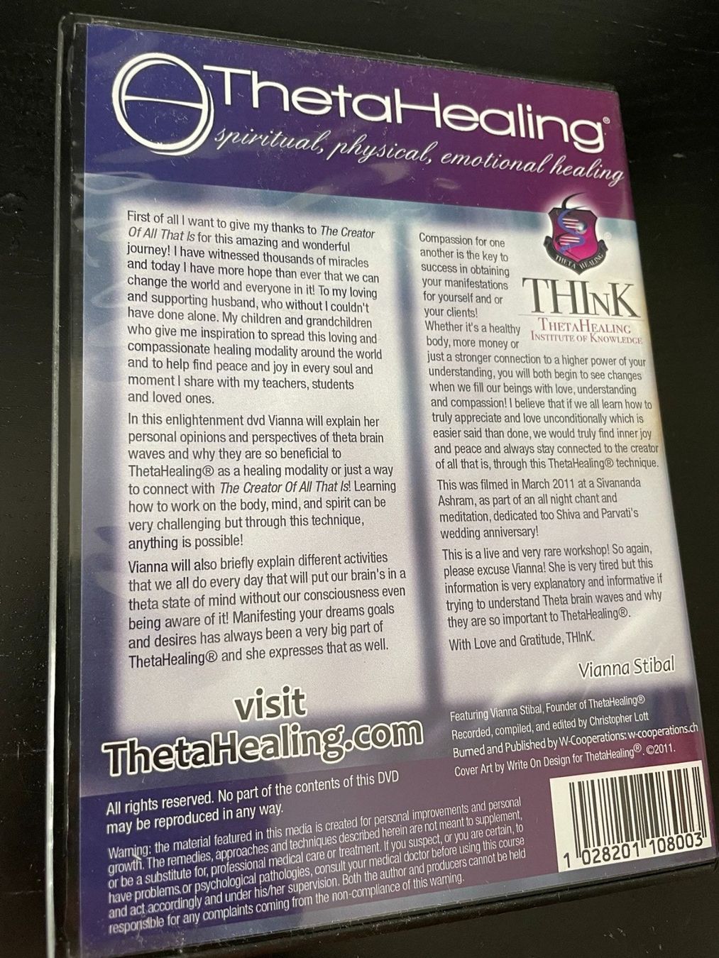 Tutti i DVDs: Theta Healing - Vianna Stibal DVD – Nuovo (secondo la descrizione) da Hombrechtikon venduto da Uptowns 2