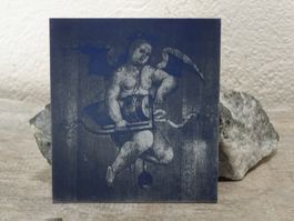 Engel spielt Drehleier / Miniatur