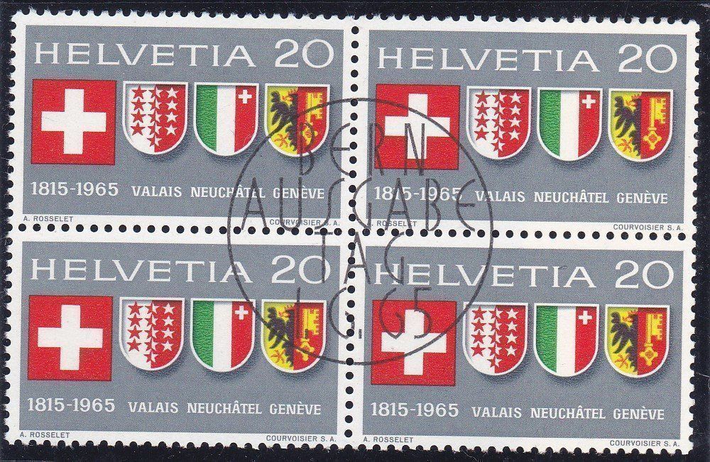 Tutti i francobolli: ET 4er Block Wappen 1965 – Nuovo (secondo la descrizione) da Schliern b. Köniz venduto da joni20