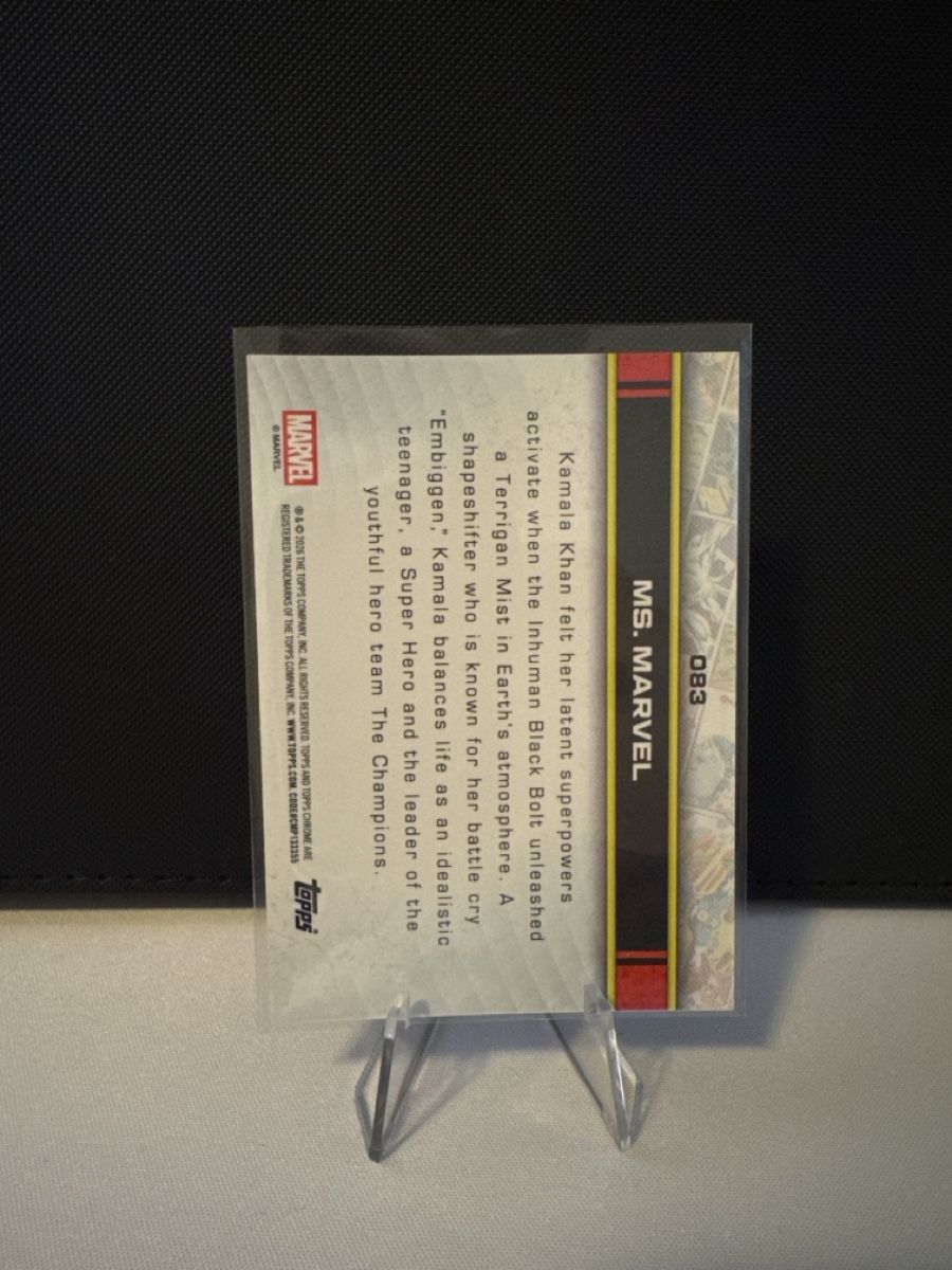 Topps Carte collezionabili: Ms. Marvel 083 Topps Chrome Marvel  – Nuovo (secondo la descrizione) da Dulliken venduto da alpi.cards 1