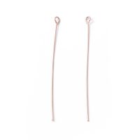 10 Kettelstifte Messing rose-gold 50mm