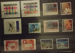 ET12) schönes sauberes Lot alle mit Erstagstempel