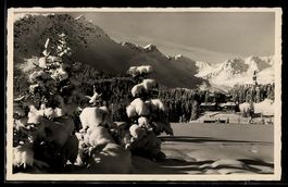 AK Arosa, Wintermorgen, Ortspartie