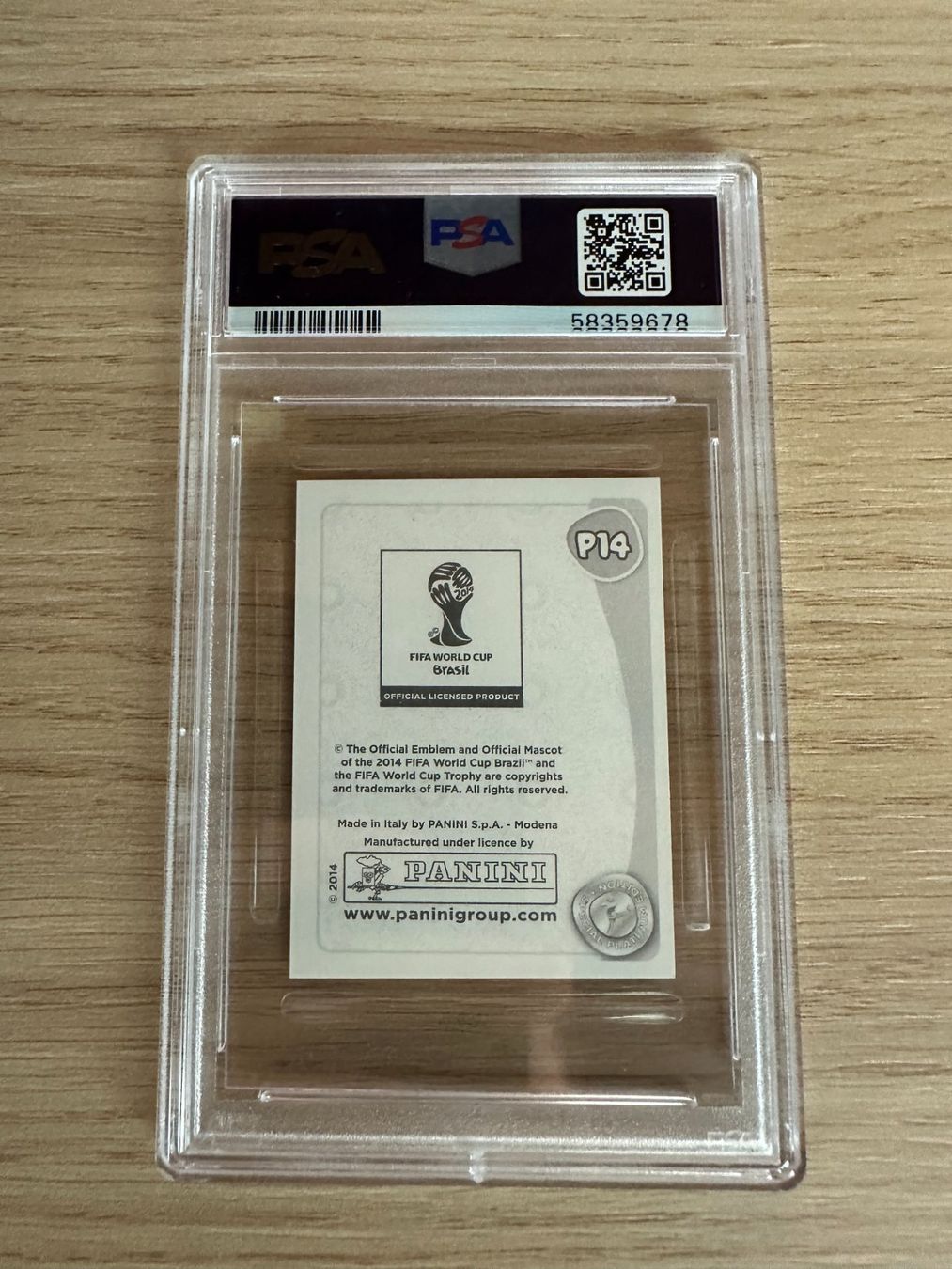 Panini Carte collezionabili: Neymar JR Panini World Cup 2014 Sticker PSA 9 – Nuovo (secondo la descrizione) da Hagendorn venduto da Pokecollectorch 1