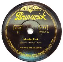 Bill Haley, Rock'n'Roll Schellackplatte