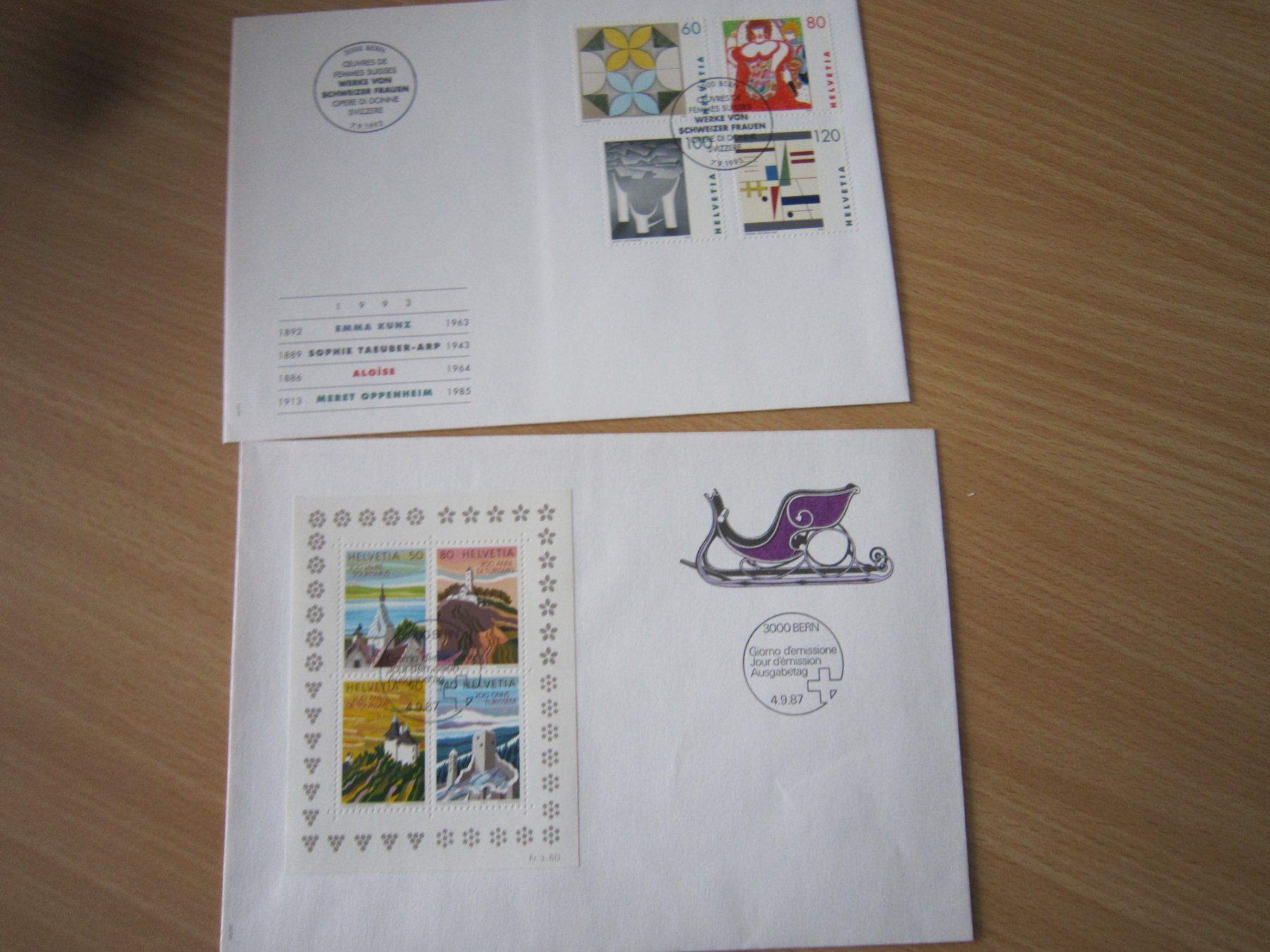 Tutti i francobolli: Lot O1 schöne Grossbriefe FDC – Usato da Giubiasco venduto da sal_9j6w 5