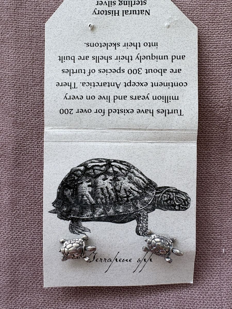 Orecchini pendenti & Orecchini a lobo:  Sterling Silver Turtle Earrings  – Nuovo e nell'imballaggio originale da Nyon venduto da Iamher