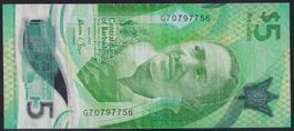 Barbados 5 Dollars 2022
