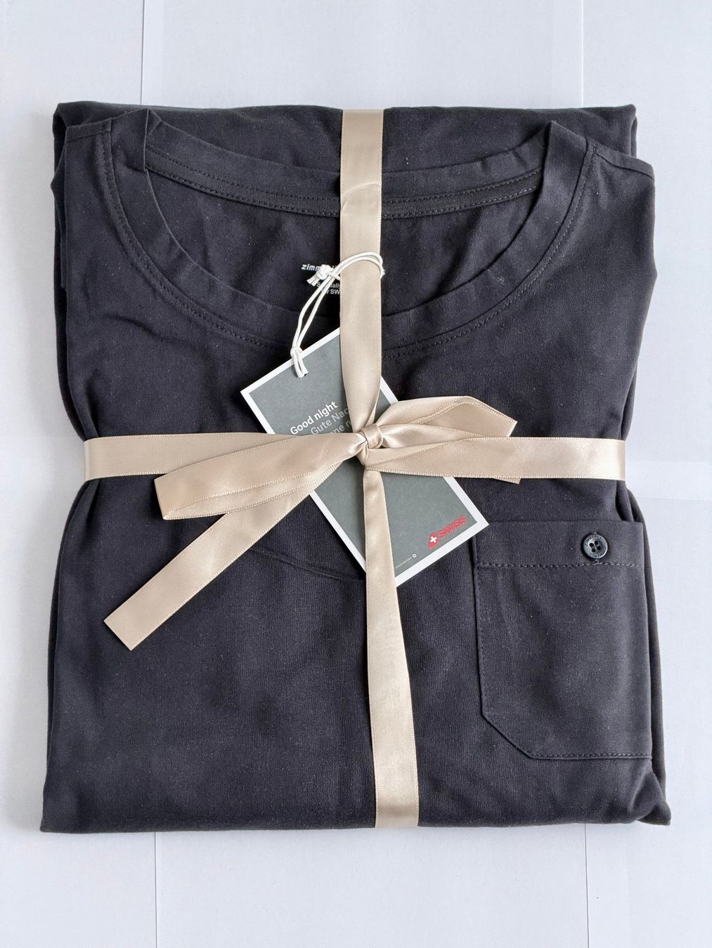 Zimmerli Pigiami: Zimmerli Swiss First Class Pyjama Langarm, schwarz – Nuovo e nell'imballaggio originale da Steinhausen venduto da ohauser