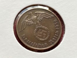 Drittes Reich 2 Reichspfennig 1939 A (Berlin) vzgl - unz