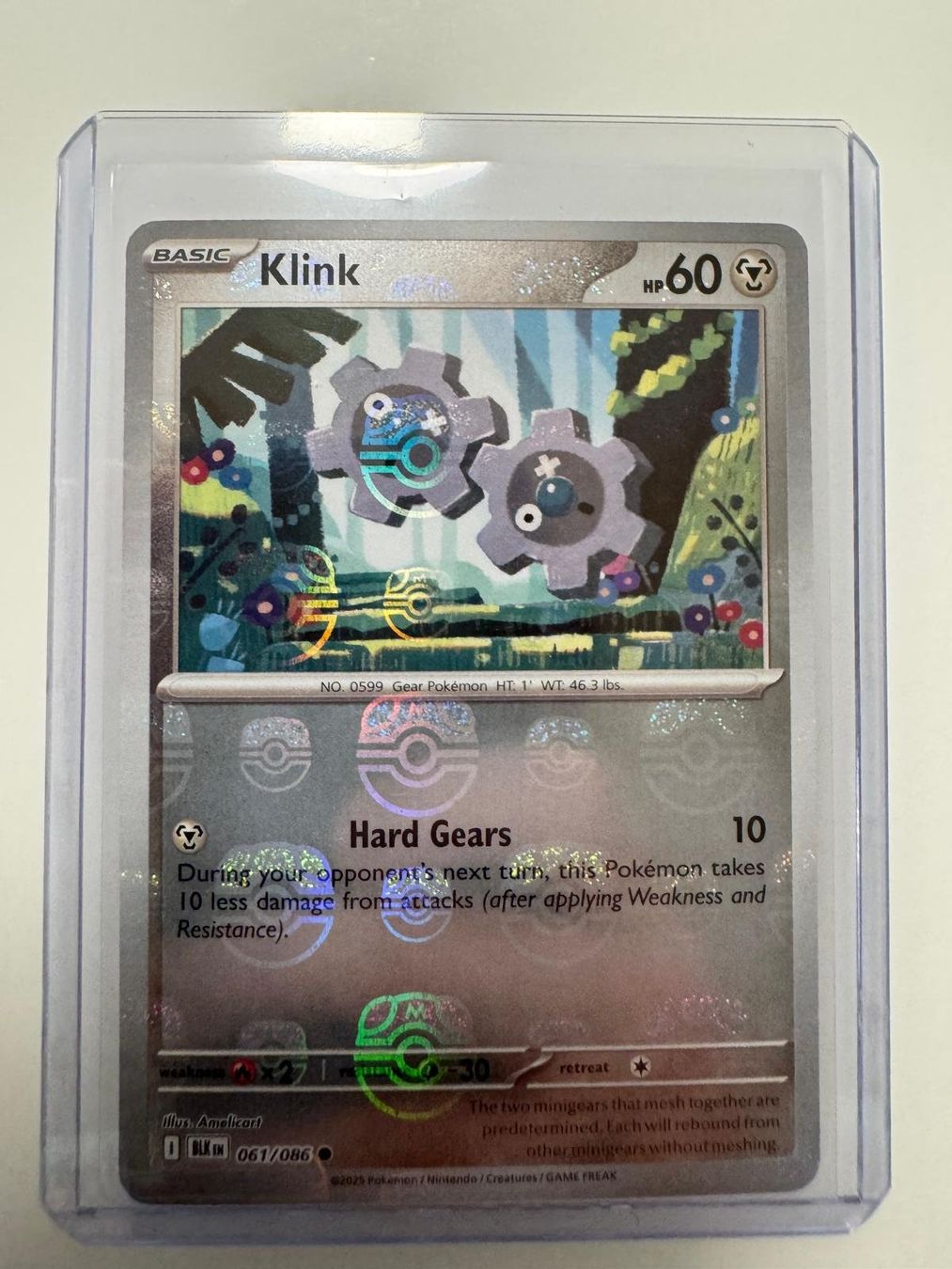 Pokémon Carte collezionabili: Klink | Reverse Holo Masterball | BLK 061/086 | EN – Usato da Spreitenbach venduto da Snacky96