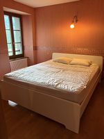 Lit blanc cadre + matelas IKEA HÖVÅG 160x200cm
