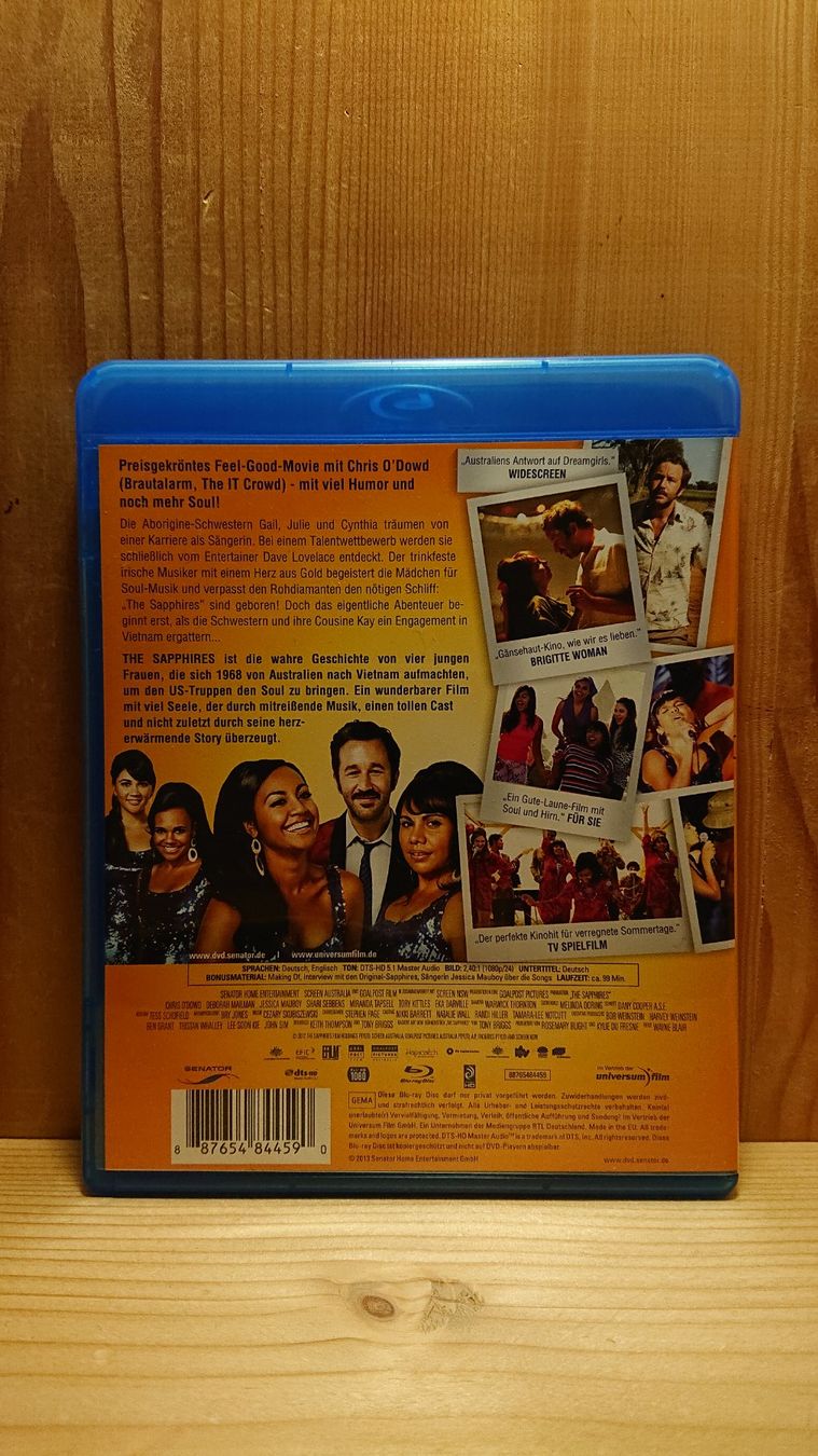 Alle DVDs: THE SAPPHIRES Blu-Ray – Gebraucht aus Wilderswil von Exebub 1