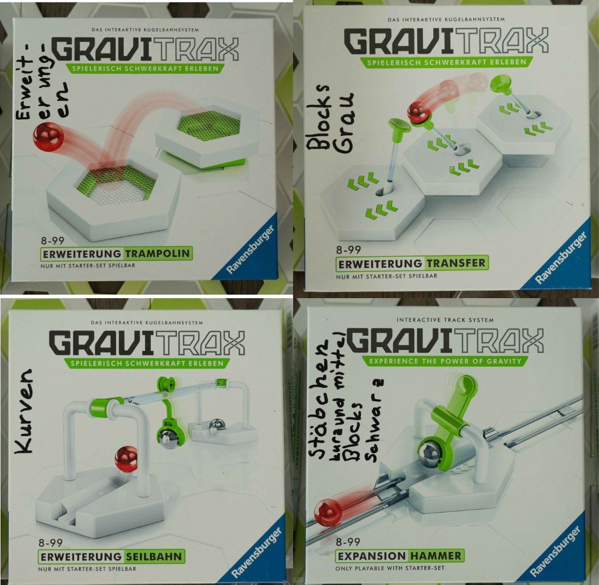 Ravensburger Giocattoli: Gravitrax Starter Set+ 4 Erweiterung-Sets – Usato da Maur venduto da antko 1
