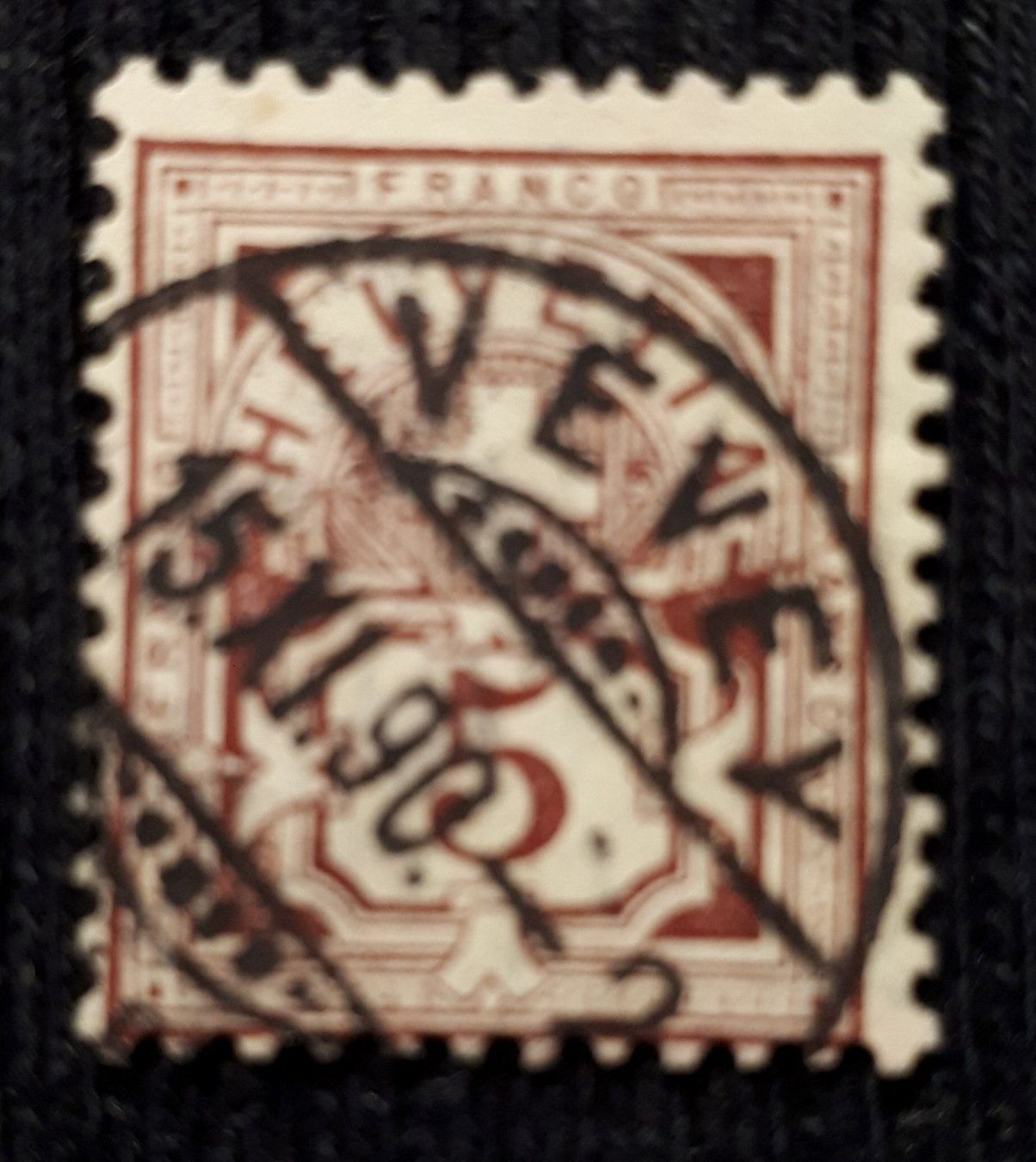 Tous les timbres: 5 C MIT VOLLSTEMPEL VEVEY – D'occasion à Ponto Valentino par giorgia06