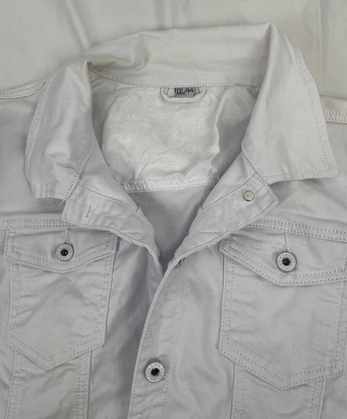 Giacche: Veste blanche en jeans 44 – Usato da Lausanne venduto da PlusValue_Lausanne 3