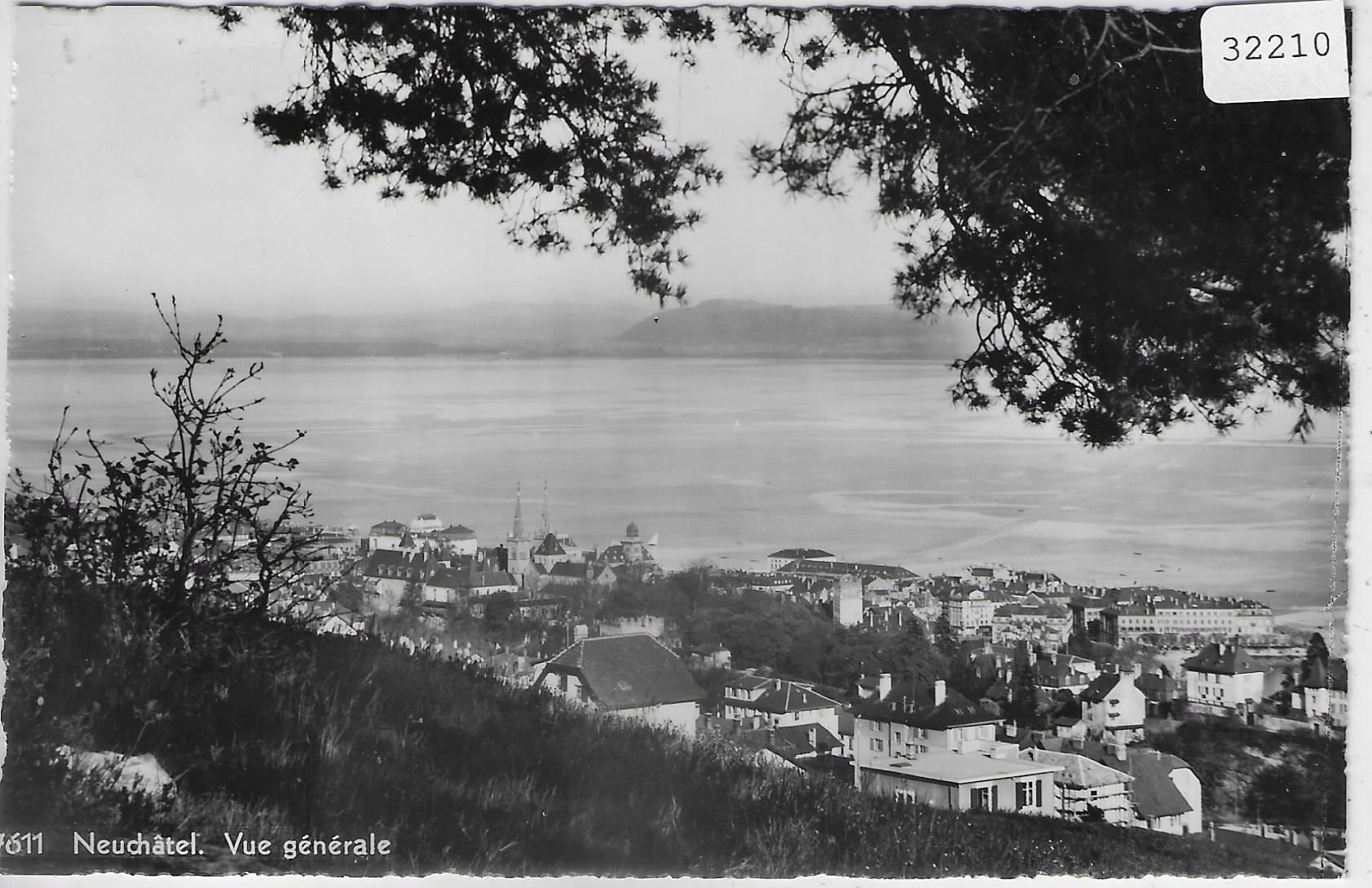 Cartoline postali: Neuchatel - Vue generale – Usato da Ettingen venduto da Kartenplanet