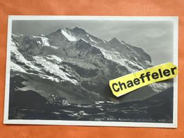 Alte Ansichtskarte: Kleine Scheidegg mit Jungfrau, Top!