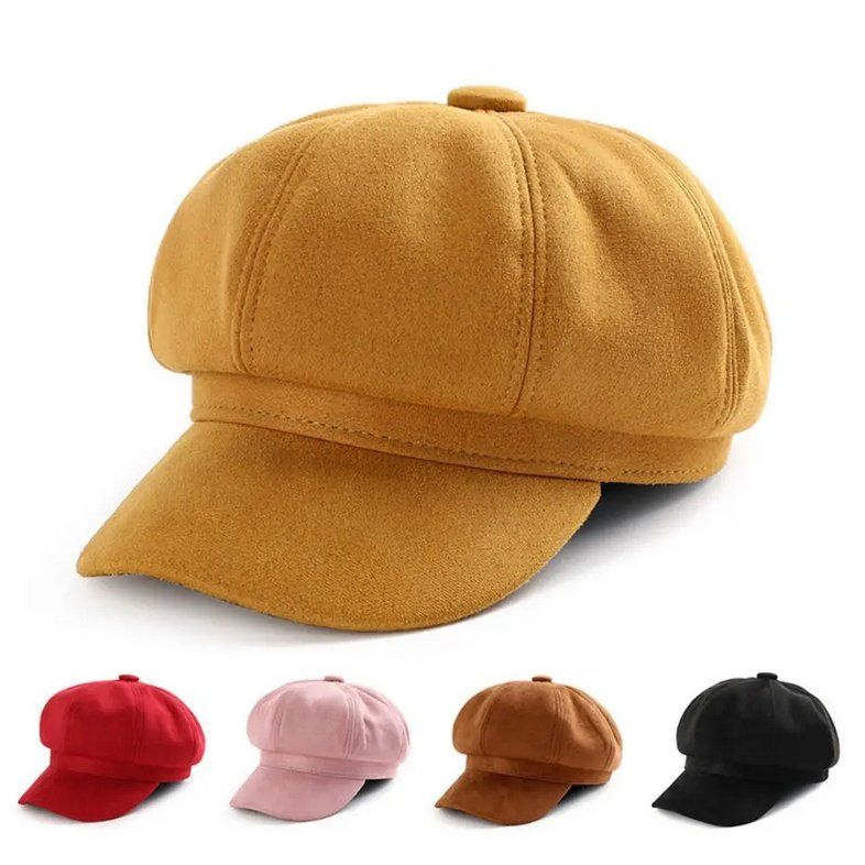Copricapi, berretti & cappellini: Baskenmützen rot, rosa, braun oder schwarz – Nuovo e nell'imballaggio originale da Lausanne venduto da FASHION-WORLD-SHOP