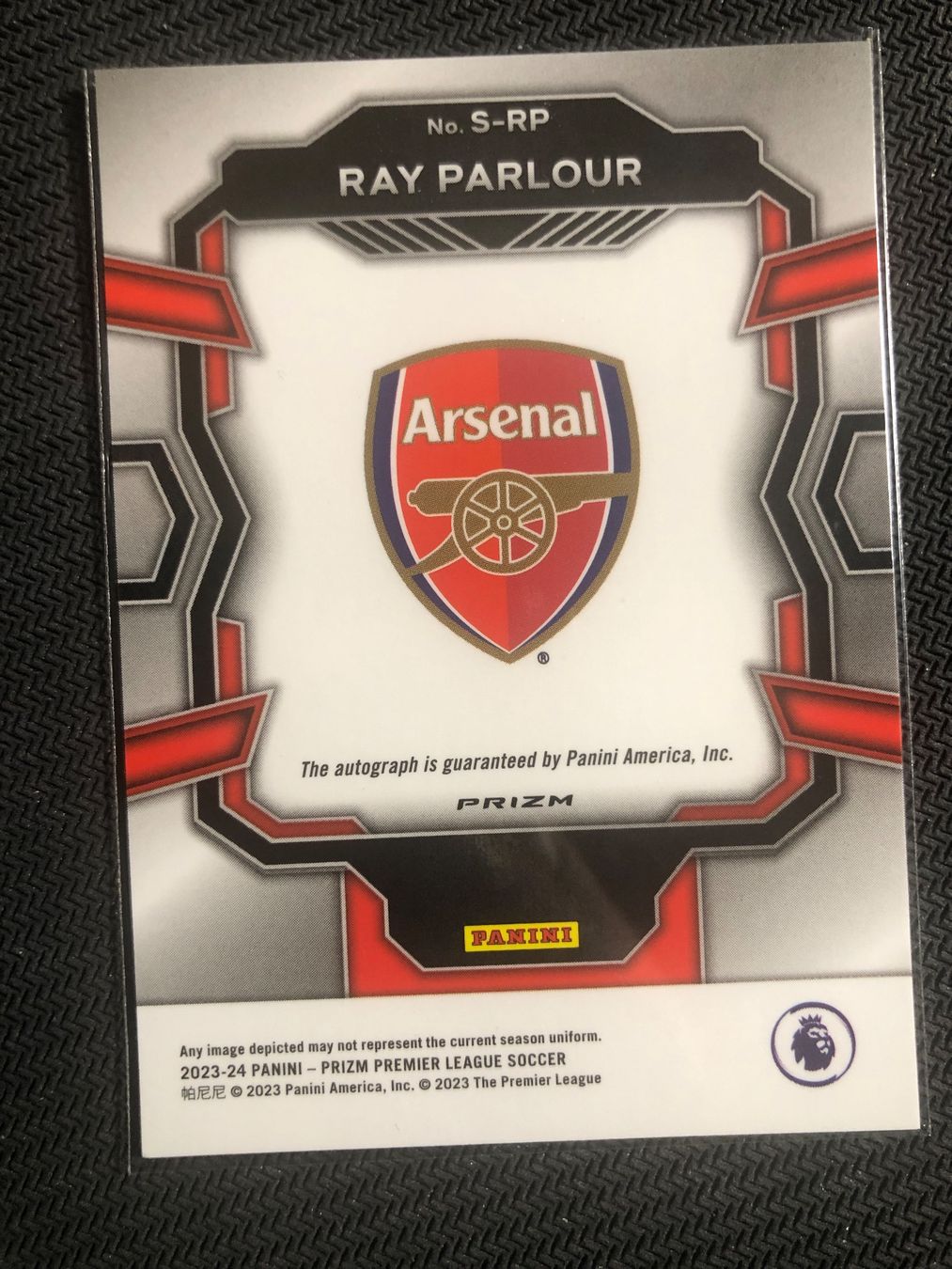 Topps Carte collezionabili: Panini Prizm Ray Parlour Arsenal Autogramm – Usato da Wangenried venduto da Garagara 1