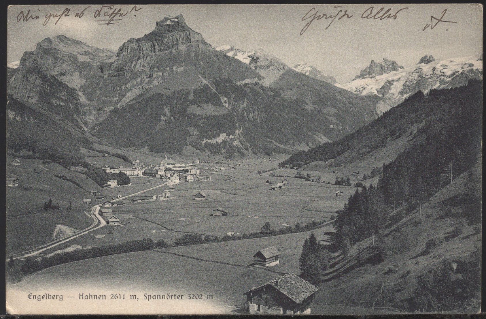 Cartoline postali: Engelberg - Hahnen mit Spannörter  1906 – Usato da Aarau venduto da kufi44