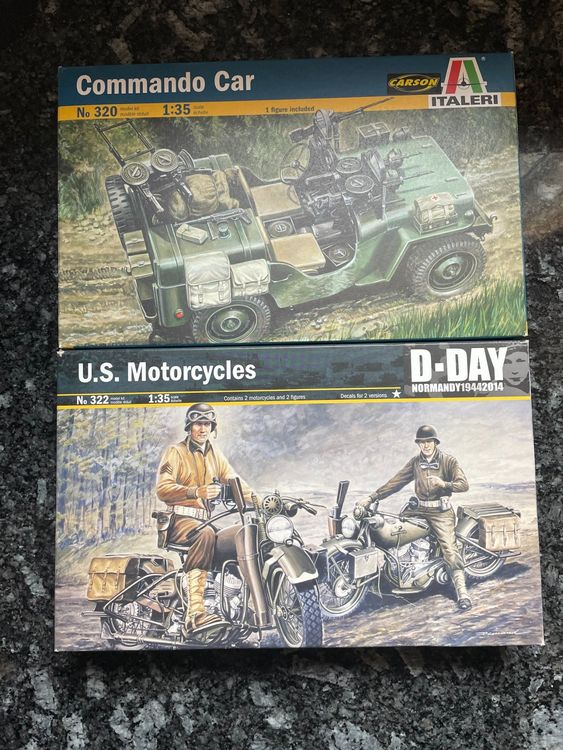Italeri 320 Commando Car (Jeep) 1:35 WWII (Neu und originalverpackt) in ...