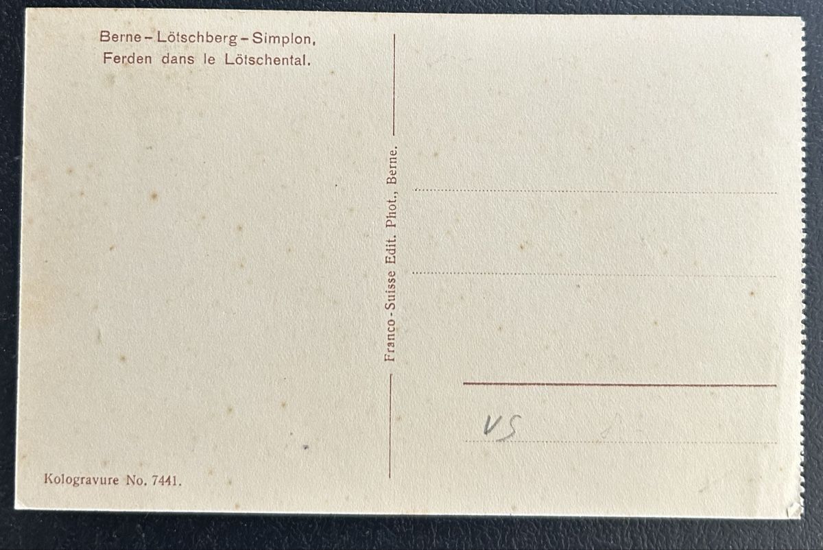 Cartoline postali: Ferden im Lötschental  – Usato da Horw venduto da Tellbub 1