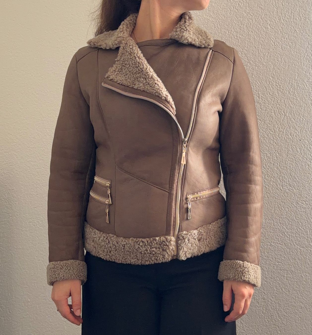 Giacche: SUEDE SHEARLING JACKET–NATURAL LAMB WOOL (XS–S) – Usato da Bex venduto da mar_xs86