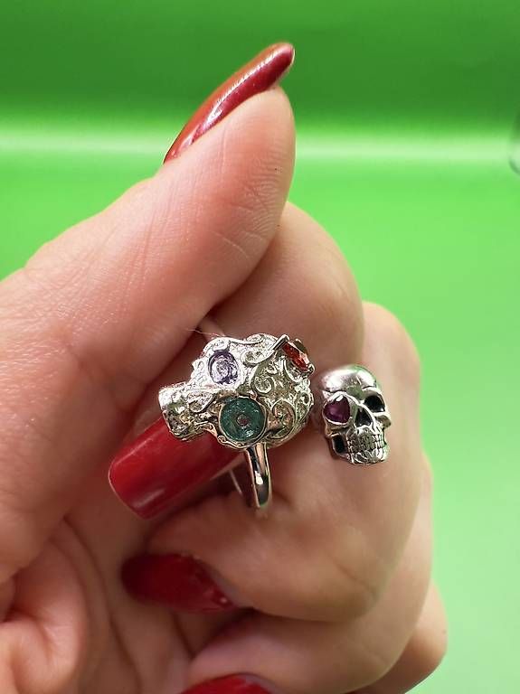 Altri gioielli: Schmuckset Schädel aus 925 Sterling Silber – Usato da Thalwil venduto da han_2b8c 4