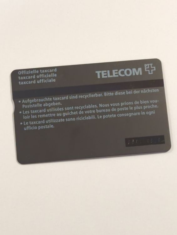 Cartes de téléphone: Carte téléphonique PTT / taxcard – D'occasion à Chavannes-Renens par the_glu 1