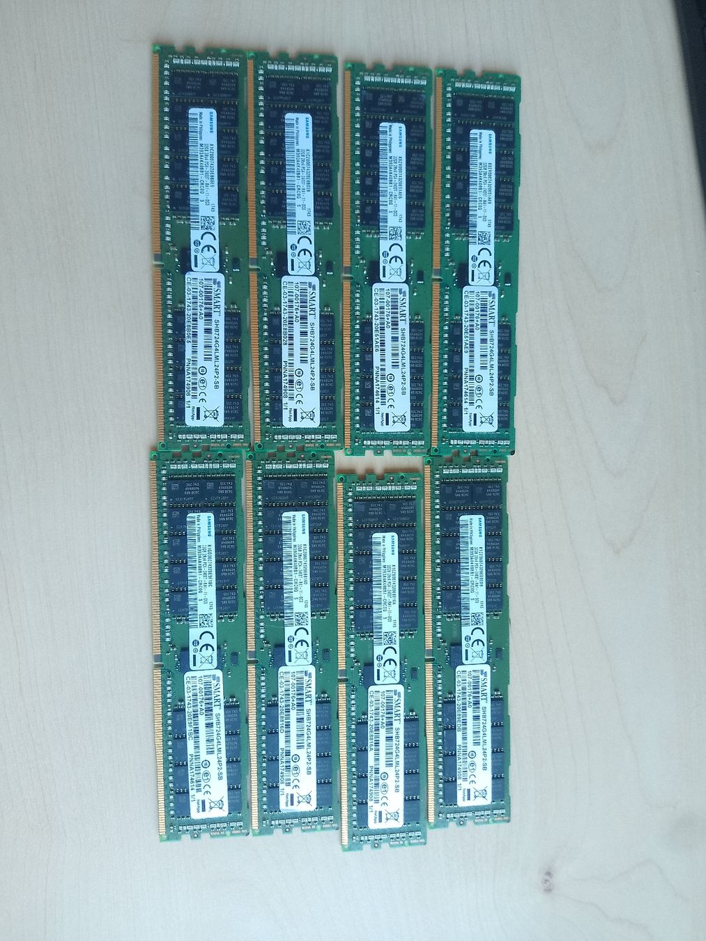 Samsung Memoria / RAM: 256GB SERVER RAM DDR4 ECC 8x32GB Samsung 2400MHz RDIMM – Nuovo (secondo la descrizione) da Rheinfelden venduto da tho_fk2k