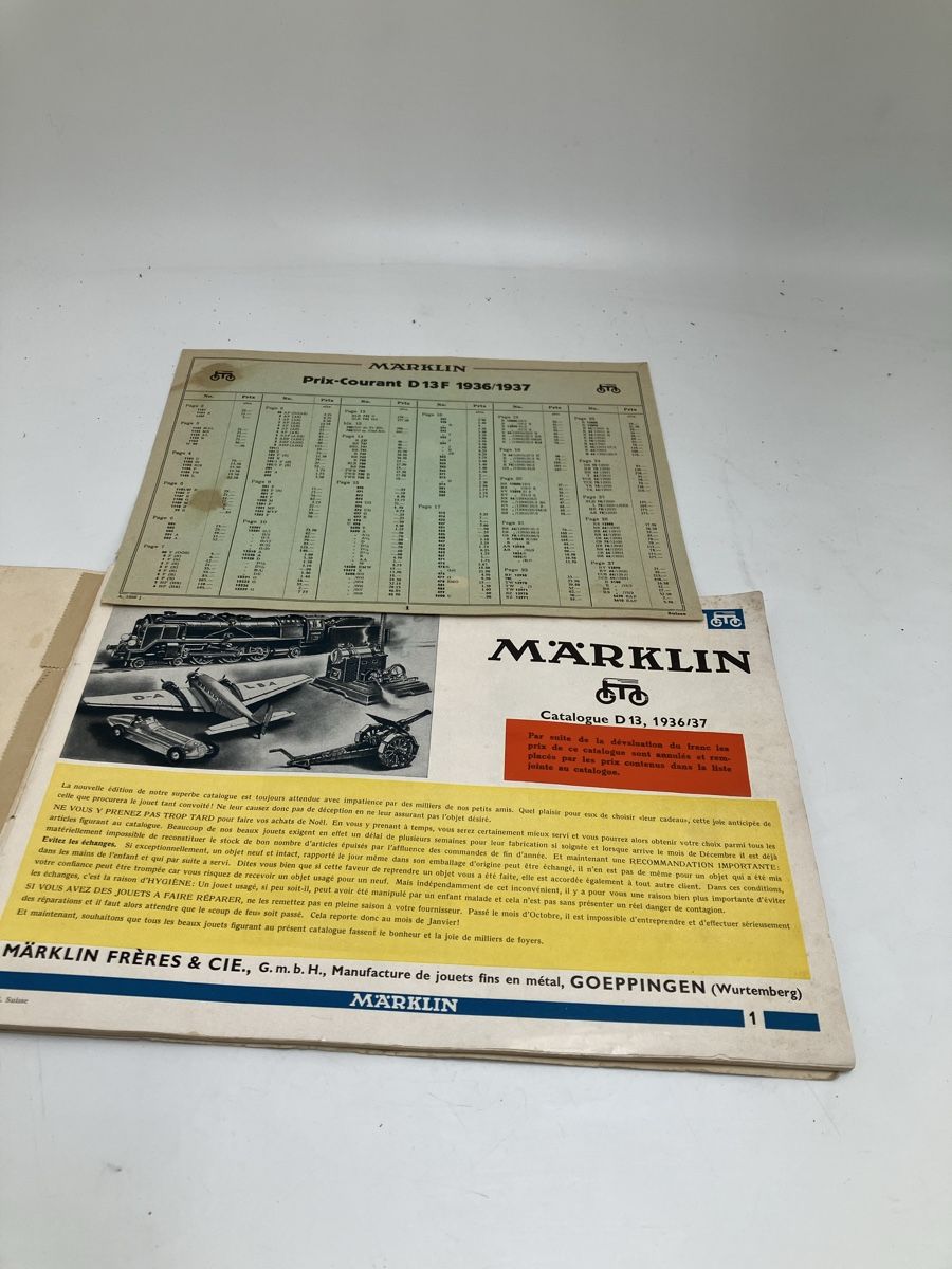 Märklin Trains électriques: Märklin Katalog 1936/37 – D'occasion à fribourg par Retroverso 1