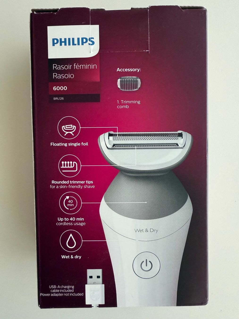 Philips Rasoi & Lamette da barba: Philips Lady Shaver 6000 – Nuovo e nell'imballaggio originale da St-Gingolph venduto da GoldenKeys 1