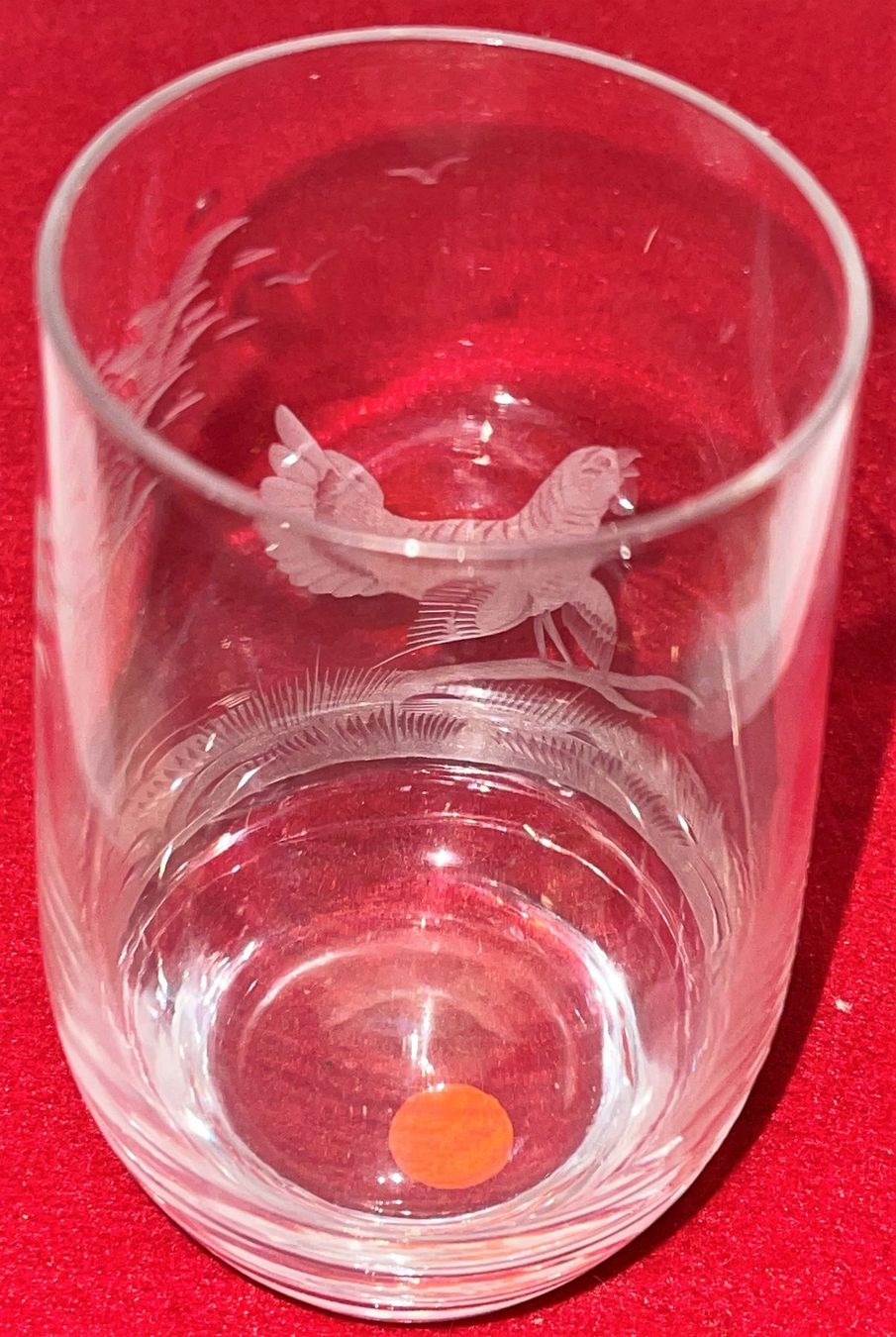 Bicchieri: Wasserglas mit Auerhahn aus Kristallglas – Nuovo (secondo la descrizione) da Lutzenberg venduto da Truhe 1