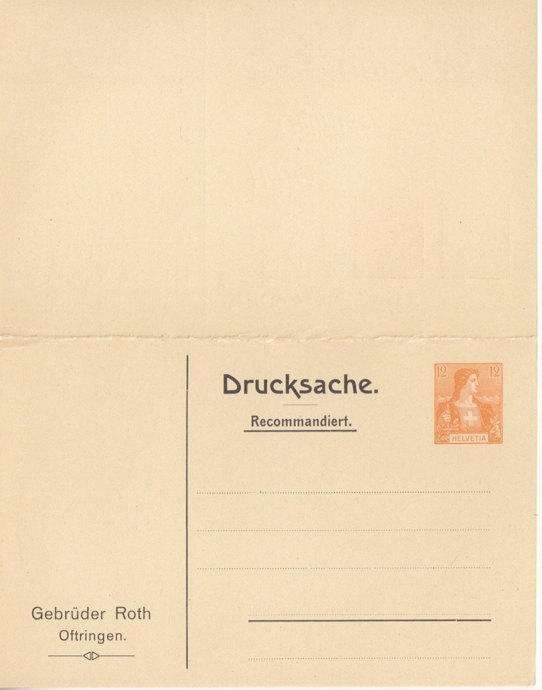 Alle Briefmarken: SGK PPK 275 Roth Oftringen – Gebraucht aus Bürglen TG von StampGraf