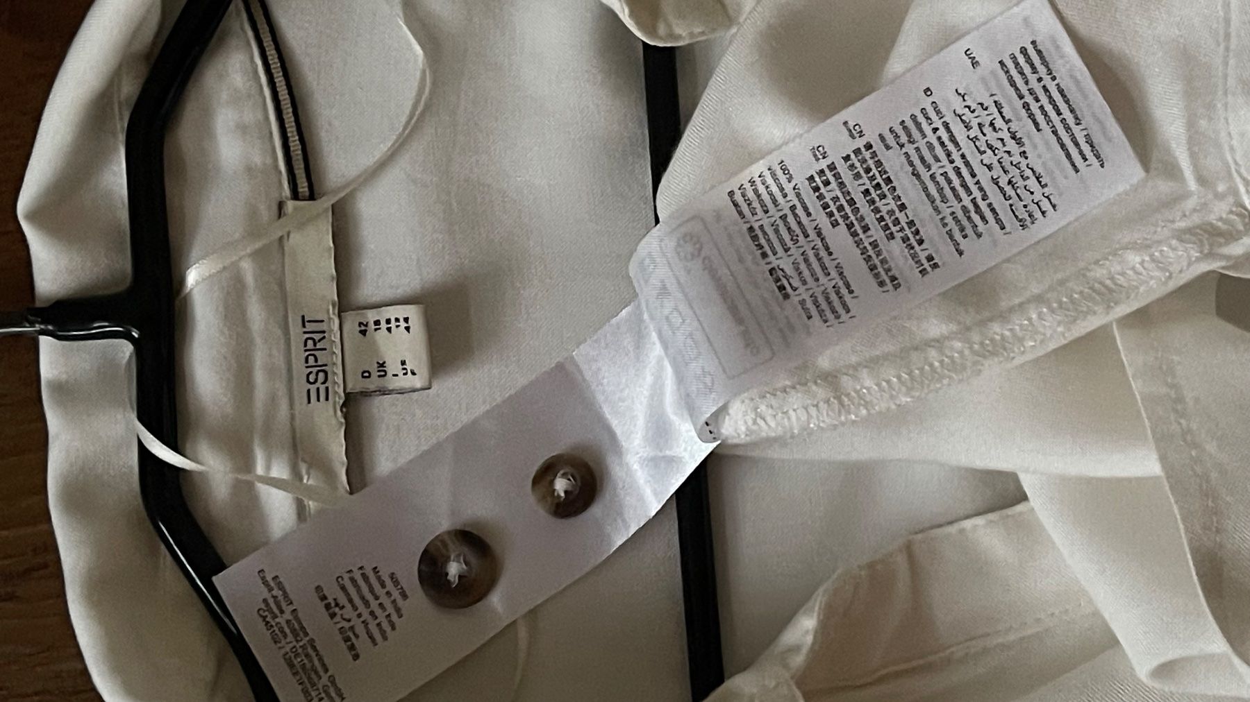 Esprit Camicette: ESPRIT L XL /NP65CHF Viscose Bluse Weiss – Nuovo (secondo la descrizione) da Kölliken venduto da Prscoo 5