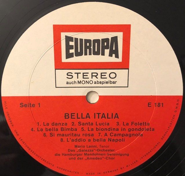Dischi in vinile: Bella Italia (LP) – Usato da Grüningen venduto da azulmarron 2