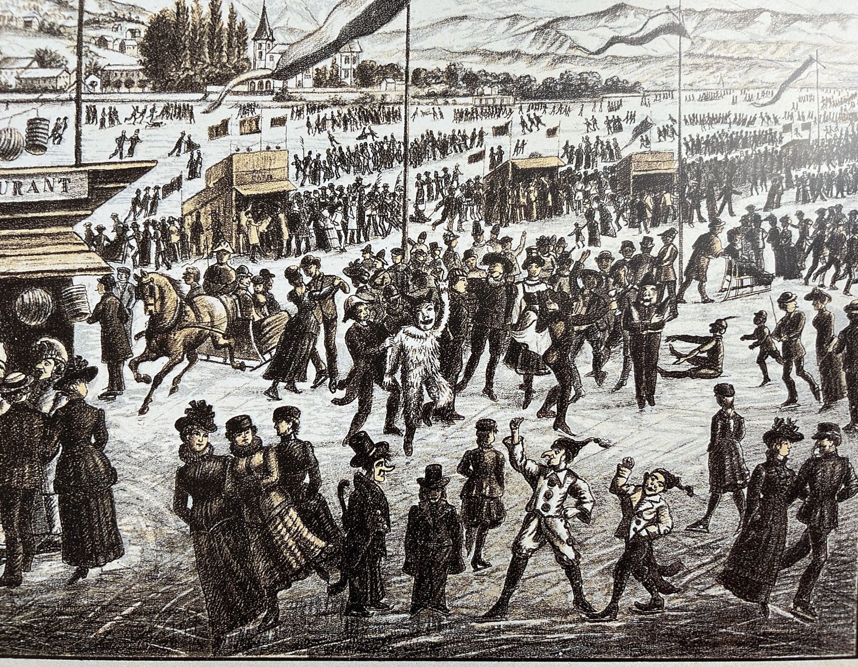 Poster & Bilder: SEEGRÖRNI IN ZÜRICH 1891 – Gebraucht aus Zürich von Domus09 8