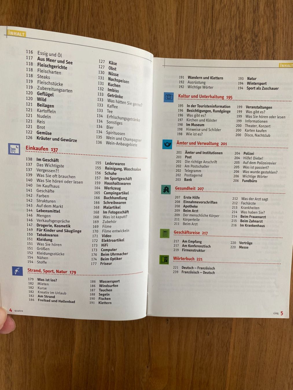 Libri: Französisch - Sprachführer und Wörterbuch – Usato da Unterterzen venduto da bac_287t 1
