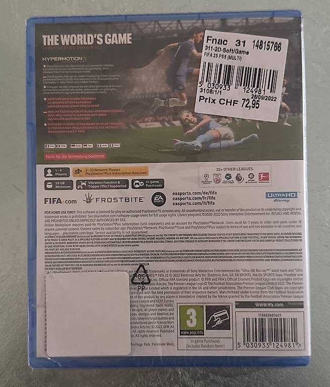 Jeux: Vendo gioco PS5 Fifa 23 – D'occasion à Lugano par giuliamazzariol 1