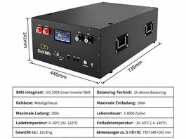 Solar Akku LiFePO4 51.2V 330Ah (16.9kWh)  für 48V Systeme 