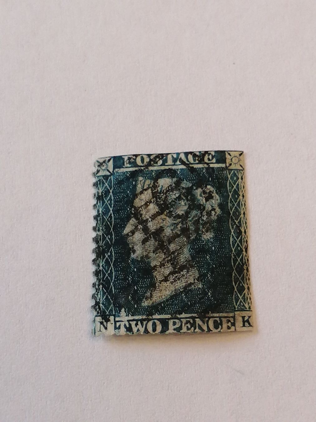 Alle Briefmarken: Two Pence Blue 1855  – Gebraucht aus Happerswil von tschergi